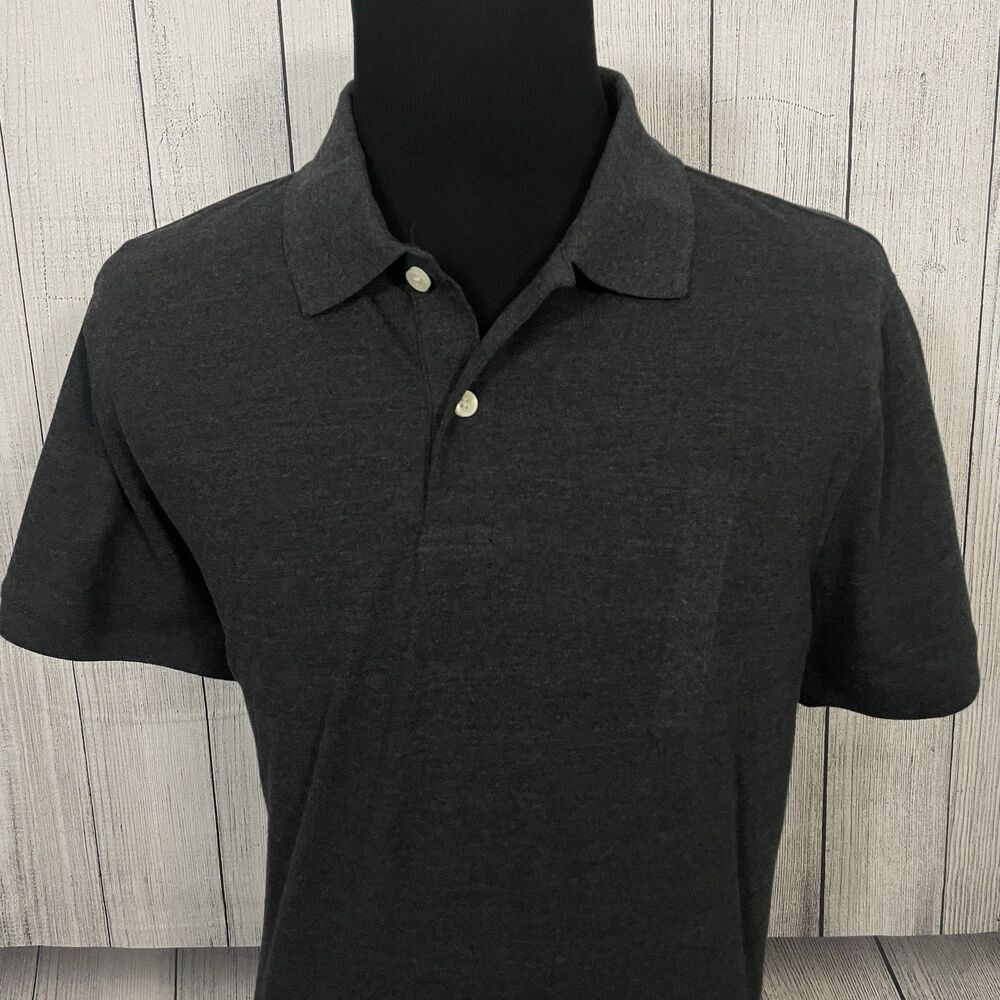 Goodfellow & Co. Men's XL Dark Gray Standard Short Sleeve Loring Polo Shirt